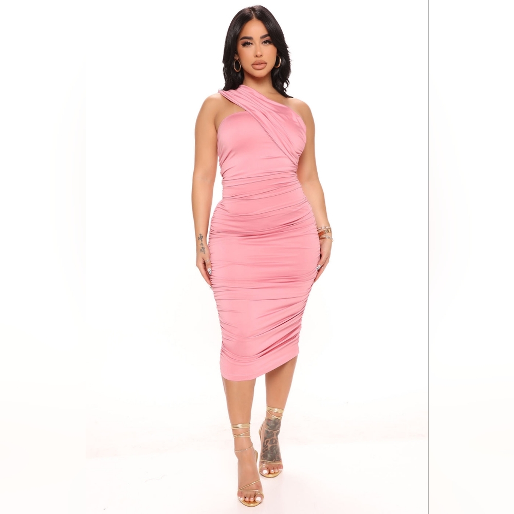Pink Midi Dress